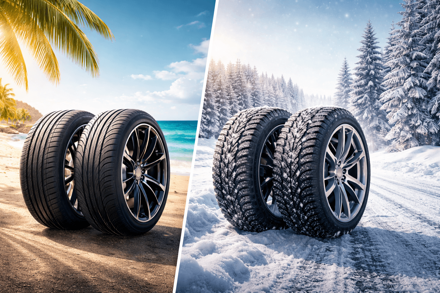 Summer and winter tires — seasonal tire services